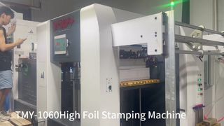TMY-1060Mahcine เครื่องตัดไดคัทอัตโนมัติและปั๊มฟอยล์สูง