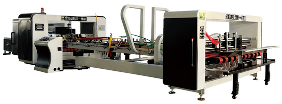 ความยาว 2600mm โฟลเดอร์เครื่องทากาวกล่องเครื่องทำกระดาษลูกฟูก