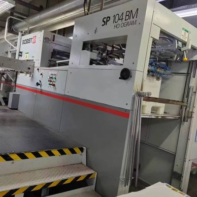 ซื้อ BOBST AUTOPLATINE SP 104 BM H เครื่องตัดและสตริมฟอยล์แบบอัตโนมัติ พร้อมโฮโลแกรม online manufacture