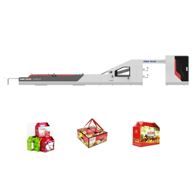 ซื้อ เครื่องเคลือบบัตรขลุ่ยลูกฟูก 5 ชั้นสามในหนึ่งอัตโนมัติความเร็วสูง online manufacture