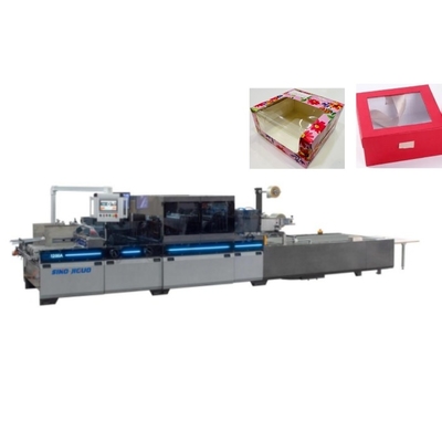 ซื้อ ของเล่นกระดาษหน้าต่างกล่องเครื่องปะติดอัตโนมัติ V ตัด Creasing Gluing online manufacture