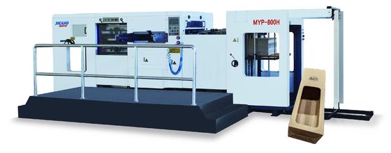 ซื้อ JIGUO MYP-800H Automatic Die Cutting & Stripping Machine ,Sheet thickness	Corrugated board: ≤4mm Cardboard:0.1-3mm,Overall dimension:6400*3400*2000 mm online manufacture