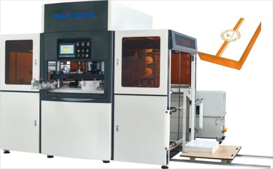 ซื้อ JIGUO YH-1200G อัตโนมัติ Servo Hot Stamping Machine ความหนาแผ่นที่เหมาะสม:120-3000gsm จํานวนของม้วน stamping:สามม้วน,ความเร็วการทํางาน stamping:1100 ~ 1400 s / h online manufacture