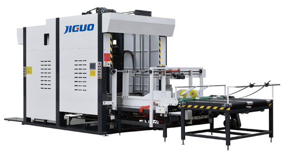 ซื้อ 1450*1450mm Turner Carton Box Making Machine Stacking Pile Corrugated Box Machines online manufacture