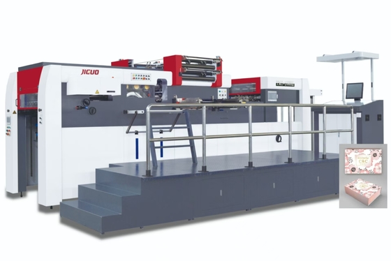 ความเร็วสูง อัตโนมัติ Hot Foil Stamping Machine Max. ระยะการสแตมปิ้ง 103 * 730 มม 5 โรลล์โฟลย์