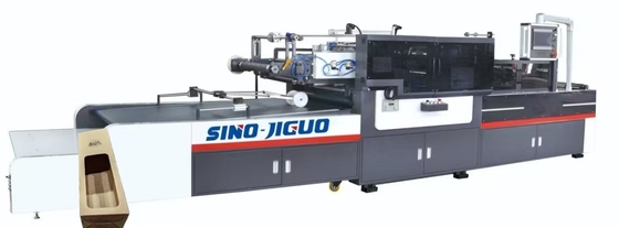 SIINO JIGUO TC-760Q อัตโนมัติ Servo หน้าต่าง Patching เครื่องด้วยการตัดมุมและการทํางาน creasing ขนาดแผ่นสูงสุด (มม): 760 * 850, ความหนาแผ่นหนัง (มม):00.03-0.3