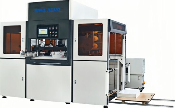 เครื่องปั๊มฟอยล์ร้อนอัตโนมัติไฮดรอลิก 20 ตันพร้อมฝาครอบป้องกันมาตรฐาน CE สำหรับอุตสาหกรรมบรรจุภัณฑ์และการพิมพ์